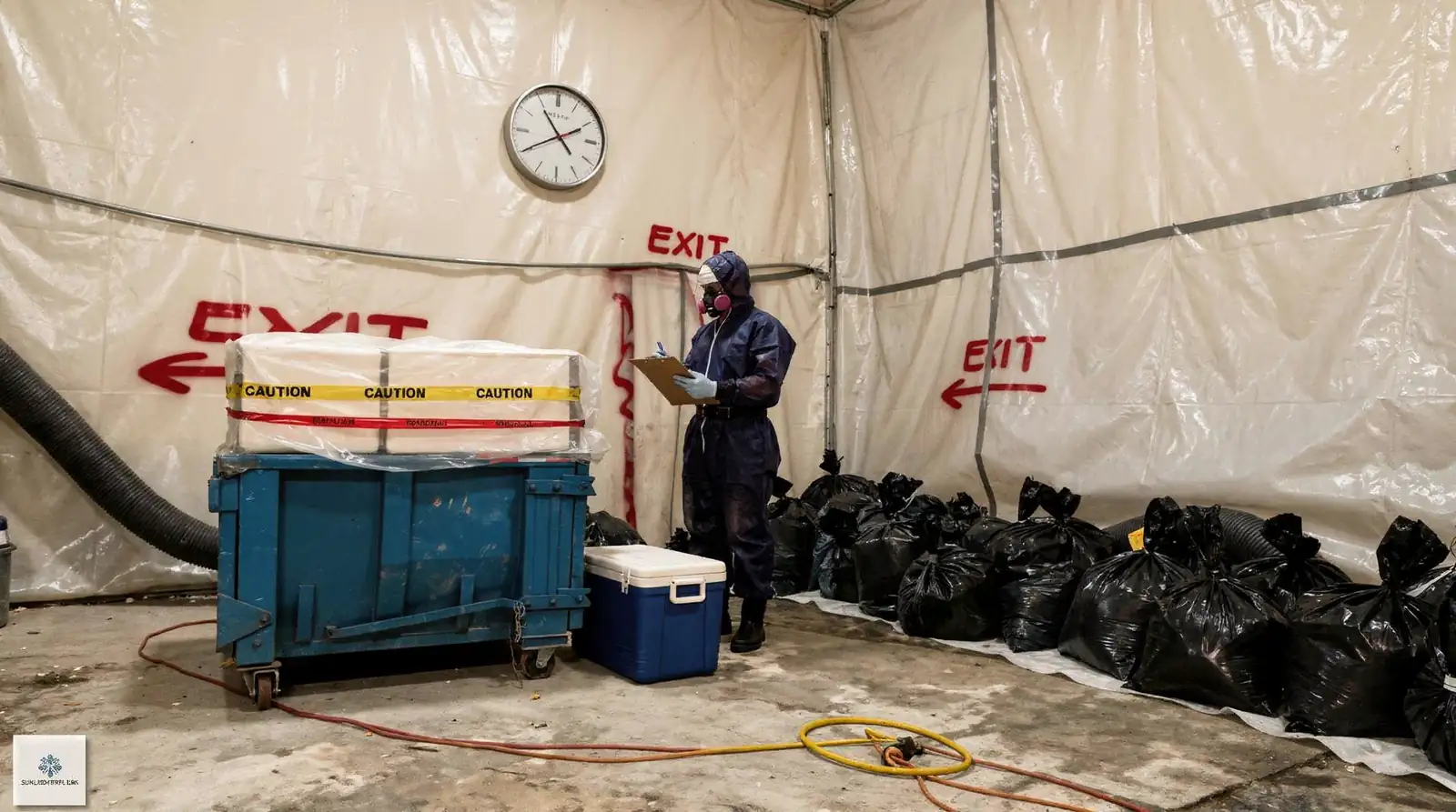 Asbestos testing duration varies based on property size and sample quantity